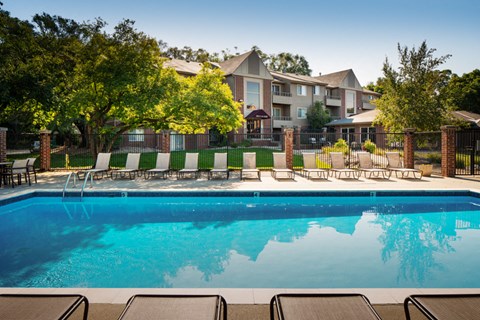 the swimming pool at our apartments