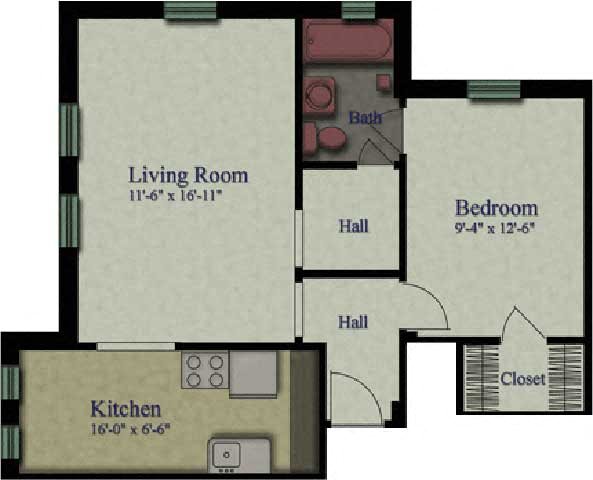 Floor Plans Of Tioga Apartments In Milwaukee Wi