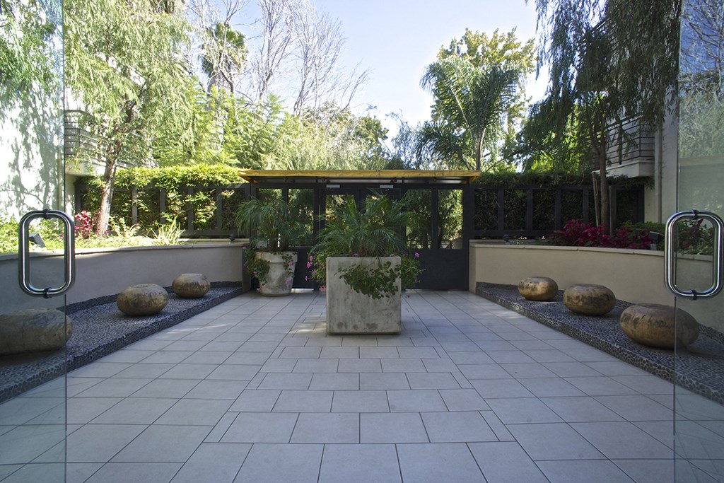 Exterior Courtyard at Front Entrance of Edinburgh Courtyard by Wiseman