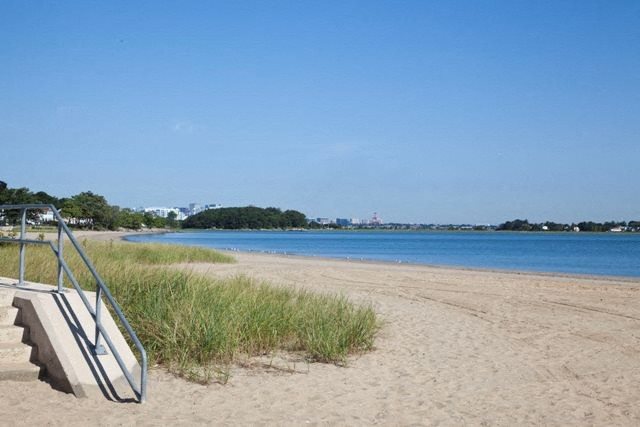 Entrance to Wollaston Beach Wollaston Beach Walking Distance