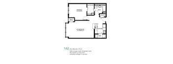 One Bedroom Apartment Floorplan