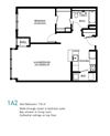 Parkside Commons One Bedroom Layout One Bedroom Apartment Floorplan