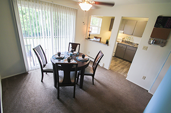 This is a photo of the breakfast bar in the dining room at Lake of the Woods Apartments in Cincinnati, OH.