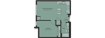 One Bedroom B1
