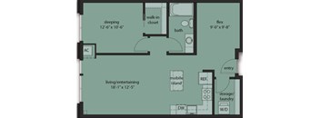 One Bedroom Den C2