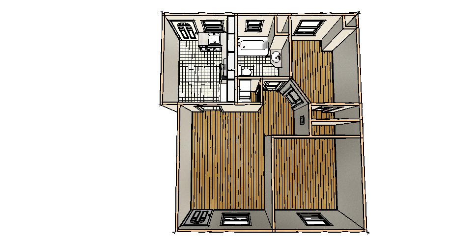2 Bedroom 1 Bathroom