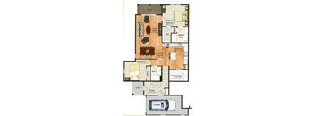 Camden 2 Bedrooms, 2 Bathrooms