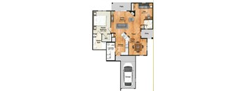 Lexington 1 Bedroom, 1.5 Bathrooms