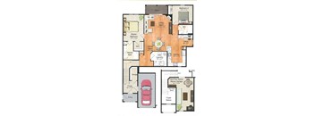 Savannah 2 Bedrooms, 2 Bathrooms w/ Den