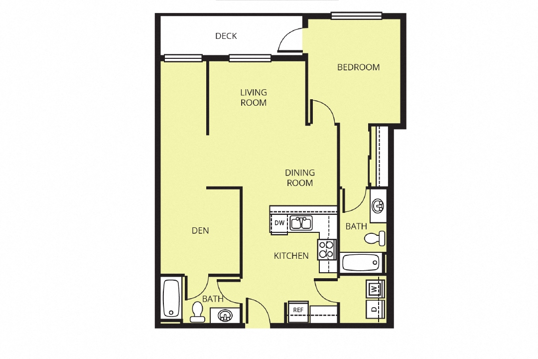 A2 One Bedroom with Den