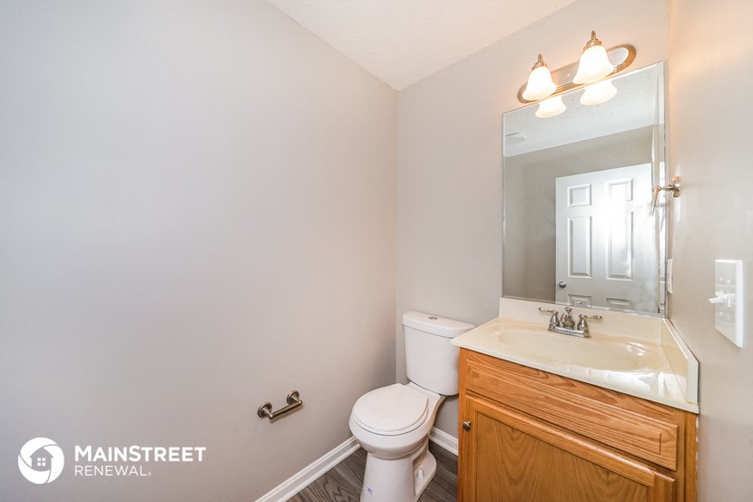 the bathroom is clean and ready to use