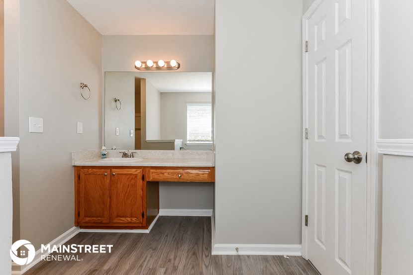 the bathroom is clean and ready to use