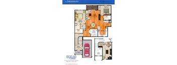 Savannah 2 Bedrooms, 2 Bathrooms w/ Den