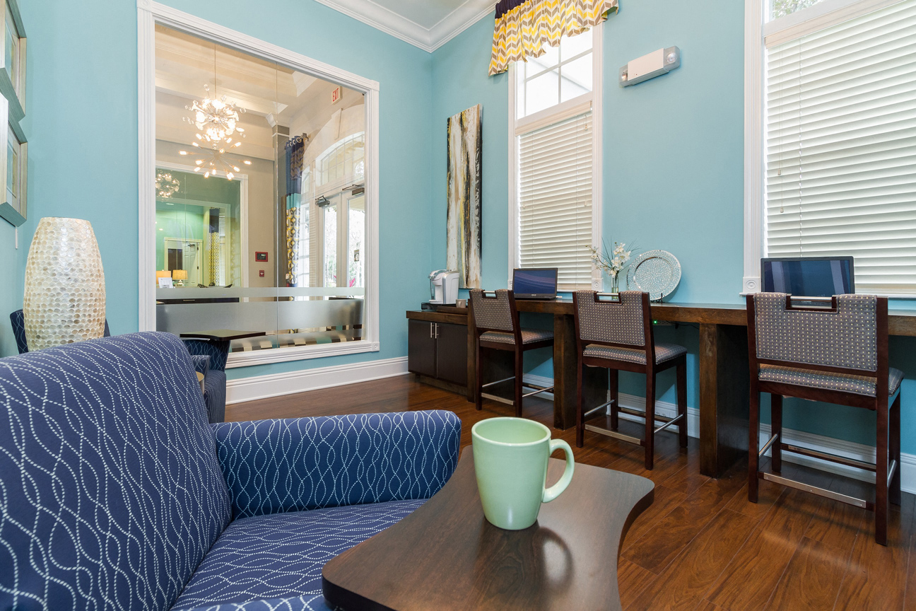 Business Center at The Preserve at Tampa Palms Apartments in Tampa, FL