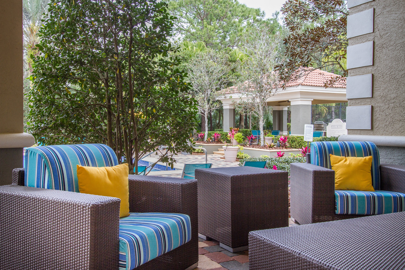 Outdoor Lounge at The Preserve at Tampa Palms Apartments in Tampa, FL