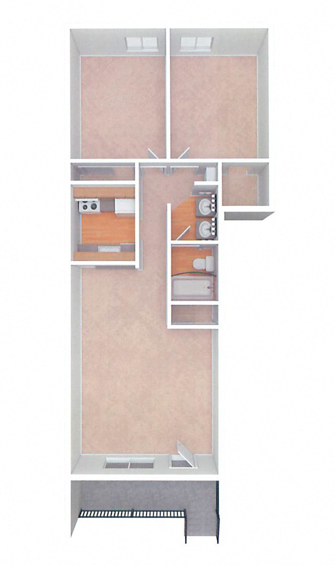 The Clovis 883sqft