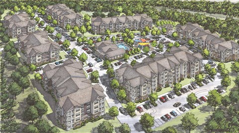 Preserve at Highland Ridge_Aerial Rendering
