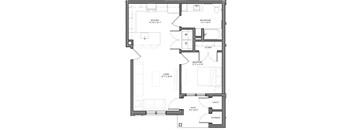 Preserve at Highland Ridge_1 Bedroom Floor Plan