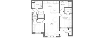 Preserve at Highland Ridge_2 Bedroom Floor Plan