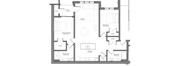 Preserve at Highland Ridge_2 Bedroom Floor Plan