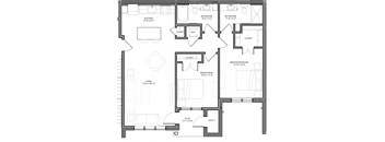 Preserve at Highland Ridge_2 Bedroom Floor Plan