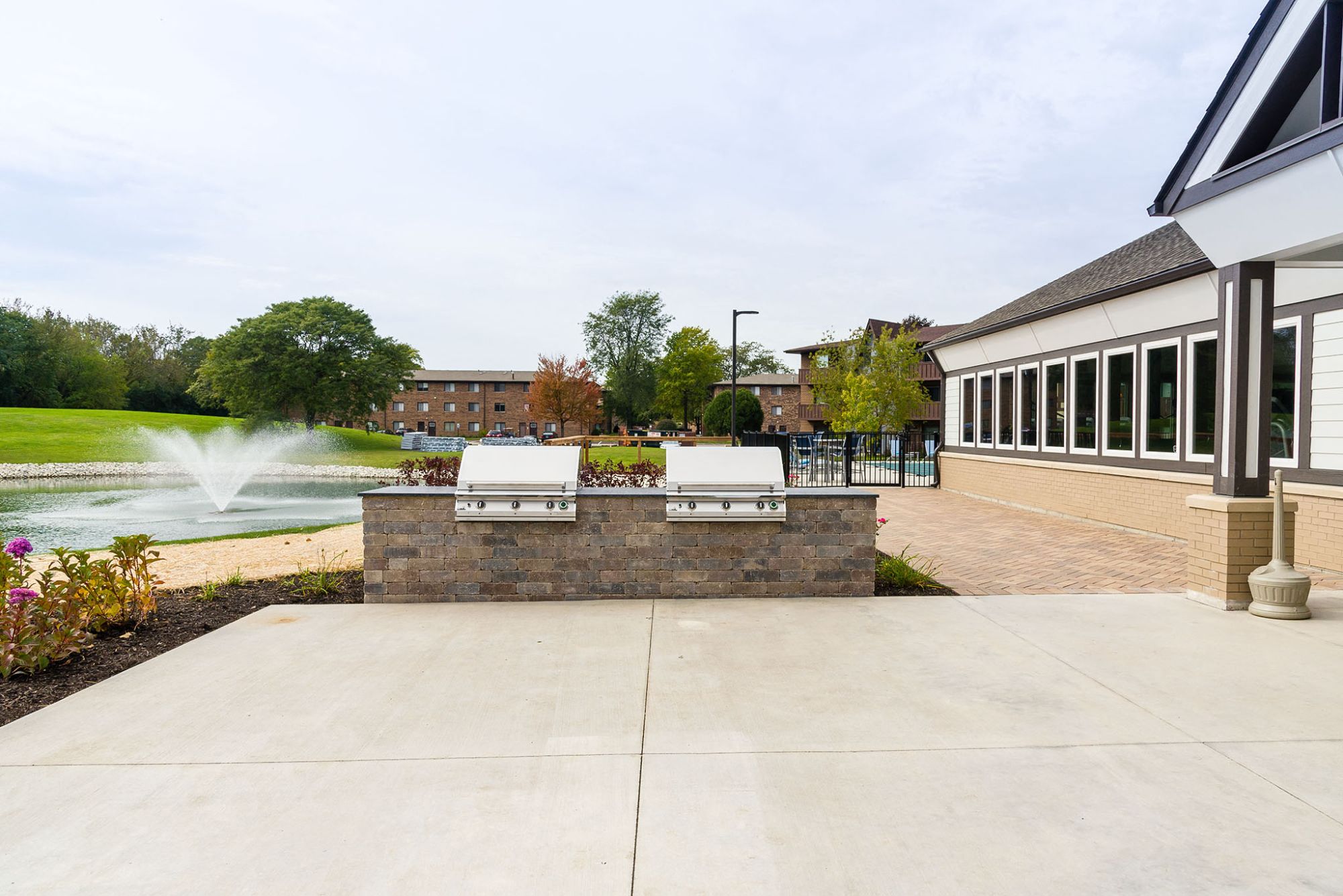 Community Grilling Station at Westmont Village, Illinois, 60559