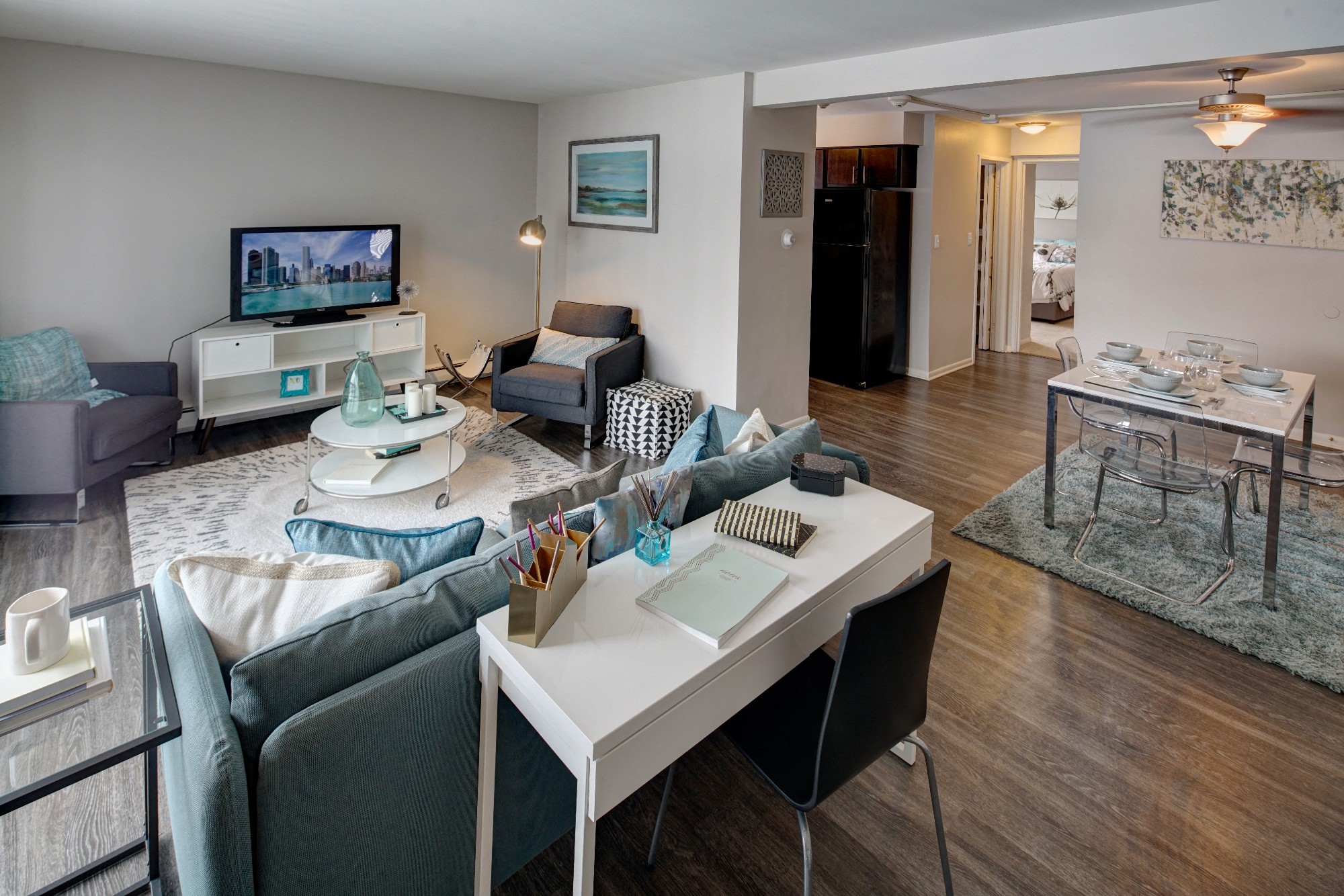 Spacious Living Rooms at Westmont Village, Illinois