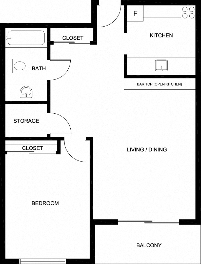 CLV Avalon 2 Bedroom Floorplan