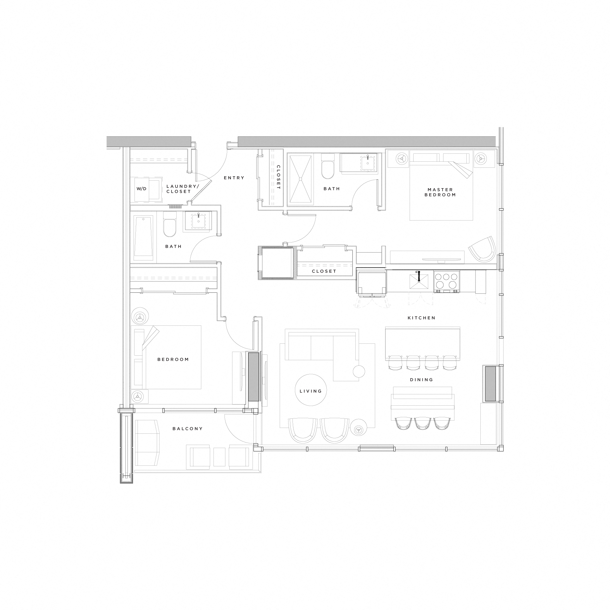 Two Bedroom | SW View