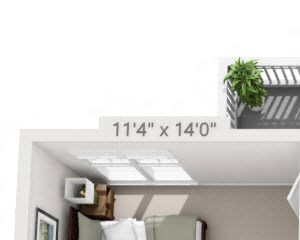 2 Bedroom Floor Plan | Ashford Green Apartment Homes Charlotte NC