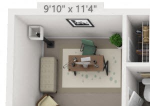 1 Bedroom Floor Plan | Ashford Green Apartment Homes Charlotte NC