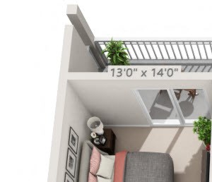 2 bedroom floor plan | Retreat at McAlpine Creek Apartments Charlotte NC