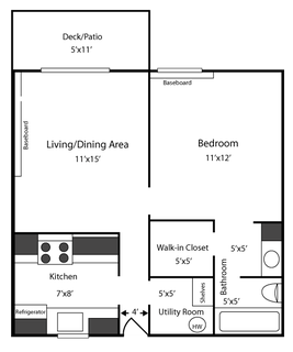 1 Bed 1 Bath