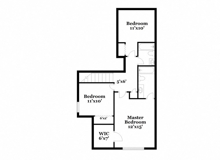 a floor plan of a house with a bedroom and a living room