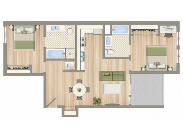 Suite A Floorplan