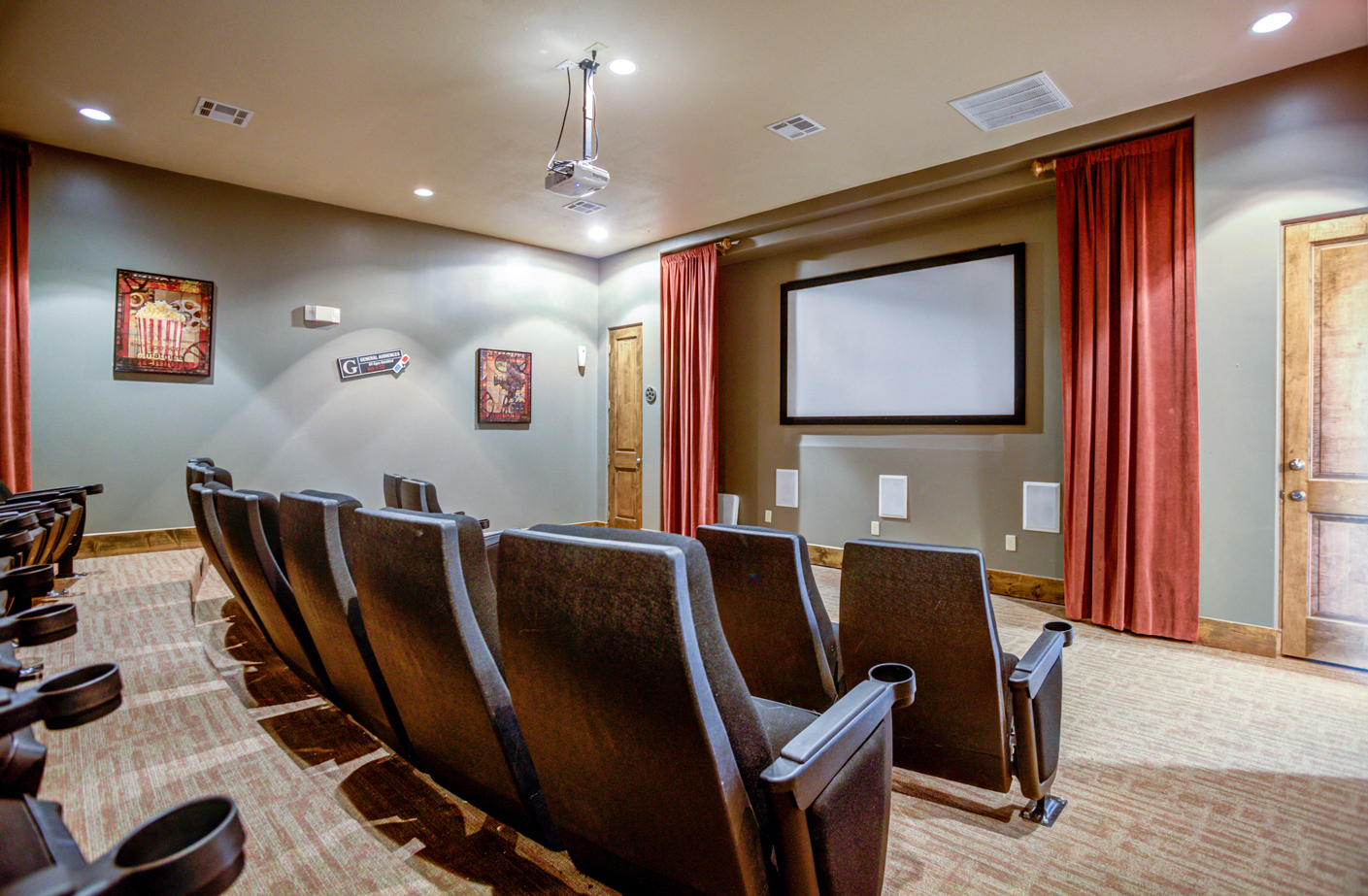 Theater Room at The Ranch at Pinnacle Point Apartments in Rogers, AR