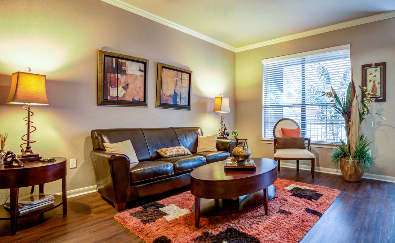 Living Room at The Ranch at Pinnacle Point Apartments in Rogers, AR