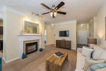 Swift Creek Commons Apartments - Wood-burning fireplaces with mantels in select units