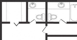 2 Bedroom 1.5 Bath