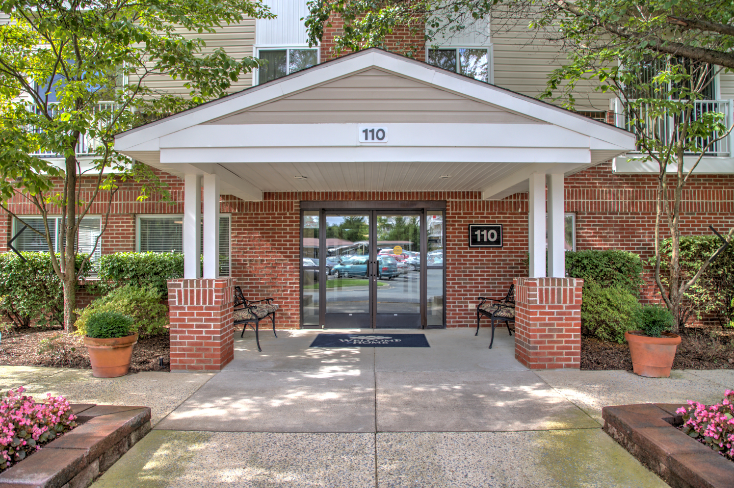 front entrance at Creekside at Taskers Chance in Frederick, MD