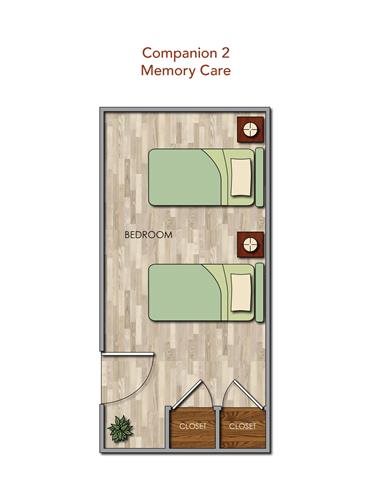 Memory Care Companion 2 Floor Plan Memory Care Companion 2 Floor Plan at Pacifica Senior Living Newport Mesa, Costa Mesa, 92626