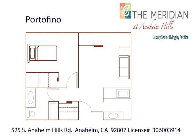 Portofino Floor Plan Portofino Floor Plan at Meridian at Anaheim Hills, Anaheim Hills, CA, 92807