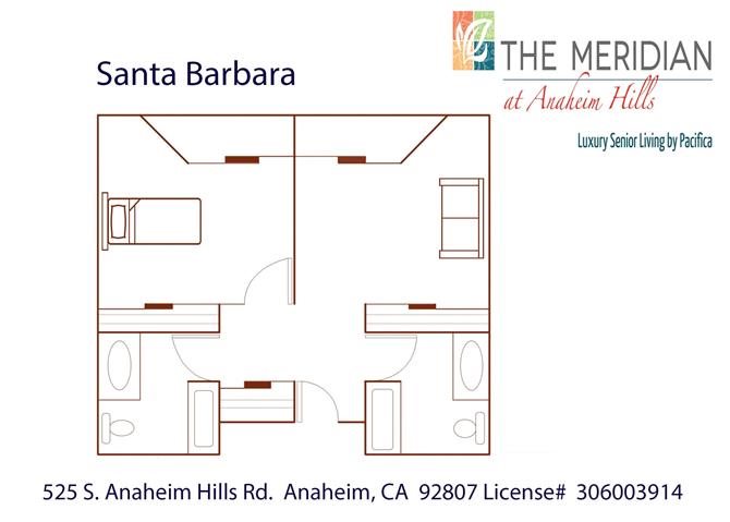 Santa Barbara Floor Plan Santa Barbara Floor Plan at Meridian at Anaheim Hills, Anaheim Hills, CA