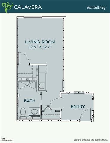 Assisted Living - Calavera Floor Plan Assisted Living - Calavera Floor Plan at The Meridian at Lake San Marcos, San Marcos, CA, 92078
