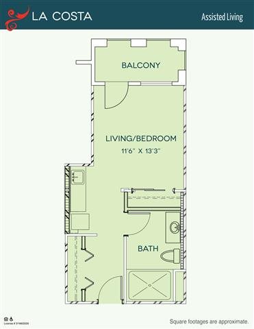 Assisted Living - La Costa Floor Plan Assisted Living - La Costa Floor Plan at The Meridian at Lake San Marcos, San Marcos, CA