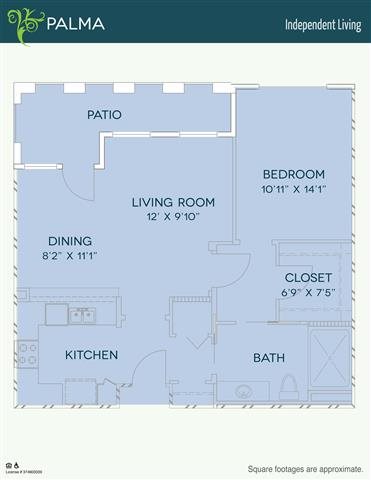 Independent - Palma Floor Plan Independent - Palma Floor Plan at The Meridian at Lake San Marcos, San Marcos, CA, 92078