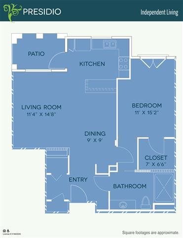 Independent - Presido Floor Plan Independent - Presido Floor Plan at The Meridian at Lake San Marcos, San Marcos, California