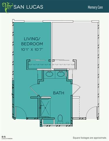 Memory Care - San Lucas Floor Plan Memory Care - San Lucas Floor Plan at The Meridian at Lake San Marcos, San Marcos, California