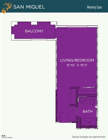 Memory Care - San Miguel Floor Plan Memory Care - San Miguel Floor Plan at The Meridian at Lake San Marcos, California