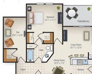 1 BR - Congressional - Sheffield